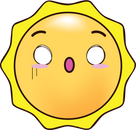 Shocked Sun Emoji