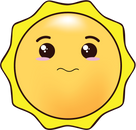 Sad Sun Emoji